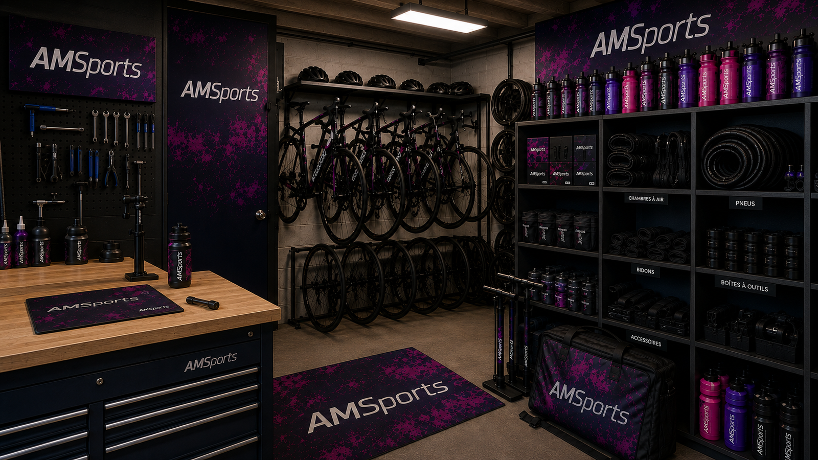 local technique du club AMSports Cyclisme à Dijon