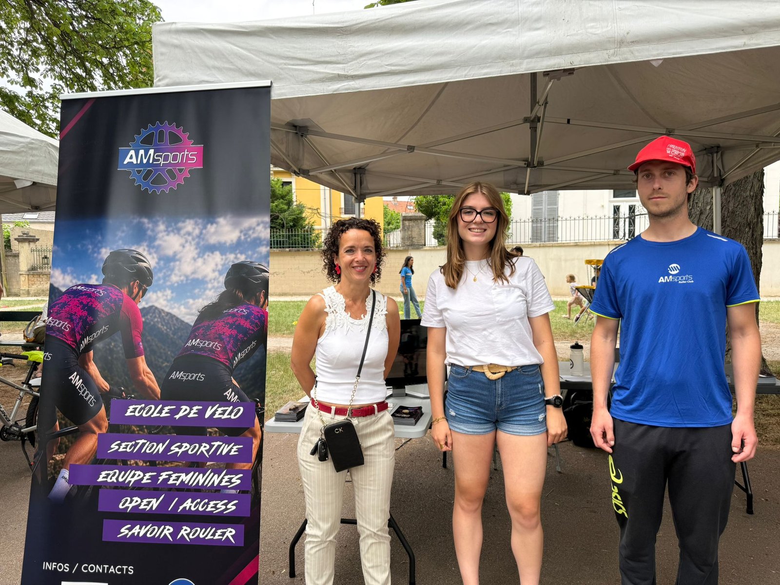 Rencontre avec Madame Vanessa Vaizant lors de la "fête du Tour" à Dijon